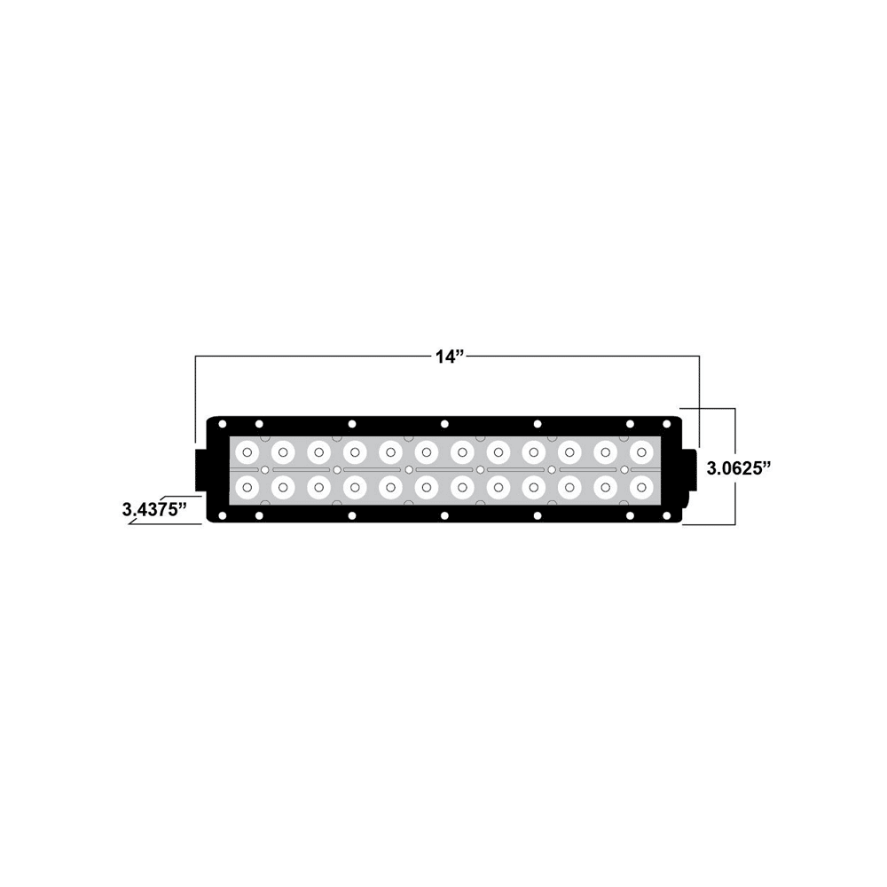 Dual Row LED Lightbar 14 Inch