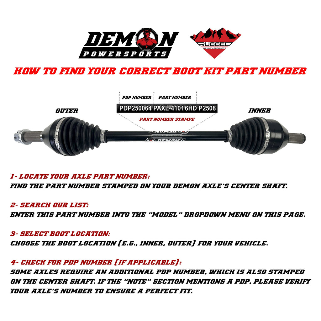 Kubota Heavy Duty Demon Boot Kit